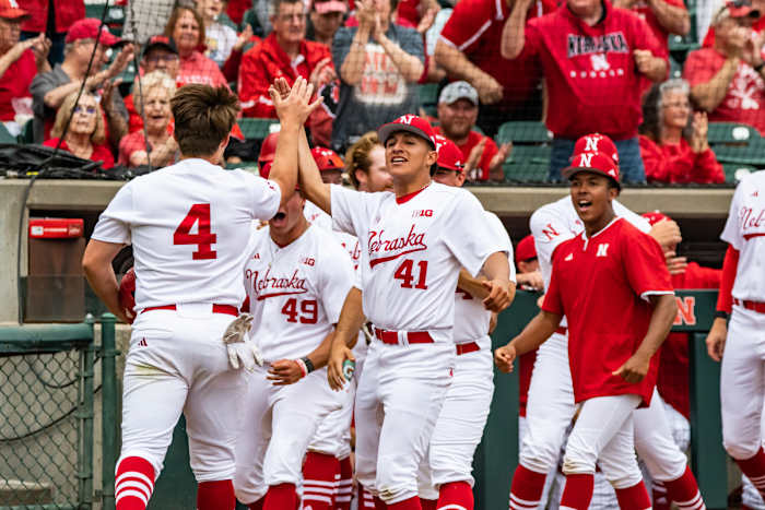19-Max Anderson. JC Gutierrez Nebraska Baseball vs Penn State G3 2023